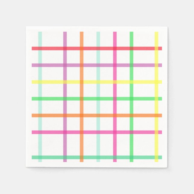 Kariert Napkins Serviette (Vorderseite)