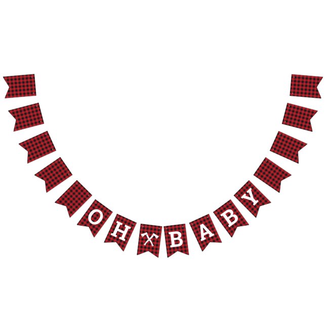 Kariert Oh Babydusche Banner (Alle)