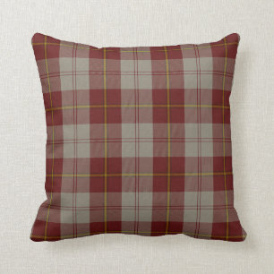 Kariert Pillow Cunningham Burgund Tänzer Tartan Kissen