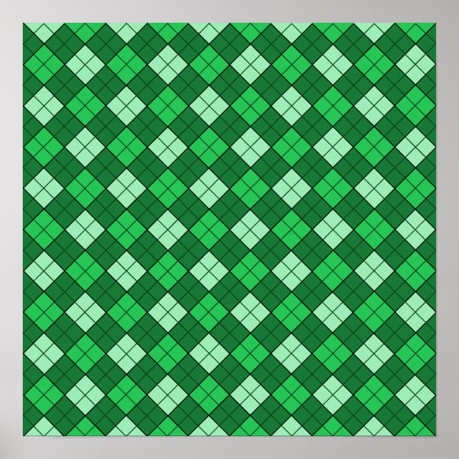 Kariert Poster (Vorne)