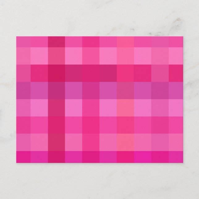 Kariert Postkarte (Vorderseite)