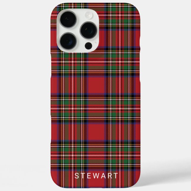 Kariert Red Checkered Country Stewart Tartan Case-Mate iPhone Hülle (Rückseite)
