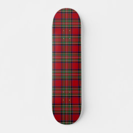 Kariert Red Green Rustic Classic Stewart Tartan Skateboard