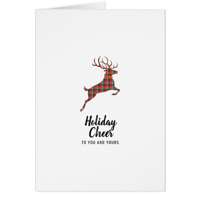 Kariert Rentier Holiday Cheer (Vorne)