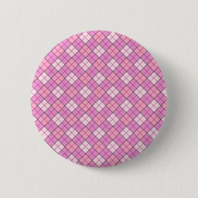 Kariert rosa button (Vorderseite)