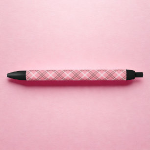 Kariert rosa kugelschreiber