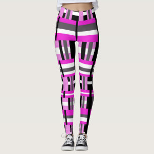 Kariert rosa leggings