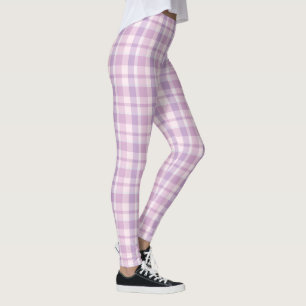 Kariert rosa leggings