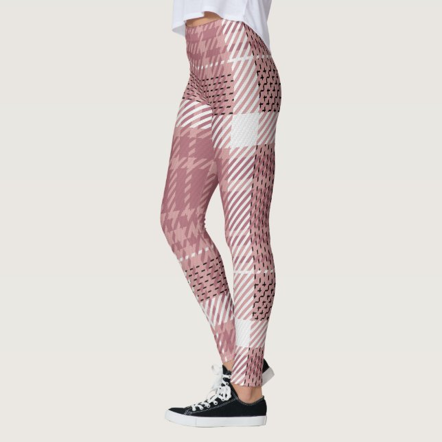 Kariert rosa leggings (Links)