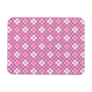 Kariert rosa magnet
