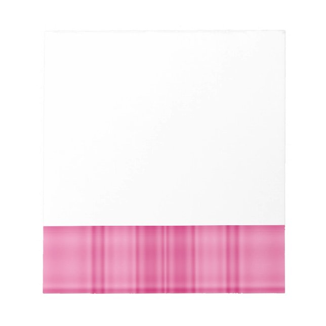 Kariert rosa notizblock (Vorderseite)
