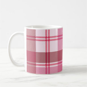 Kariert rosa Pastellfarben: nahtloses quadratische Kaffeetasse