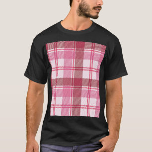 Kariert rosa Pastellfarben: nahtloses quadratische T-Shirt