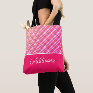 Kariert, rosa und Streifen