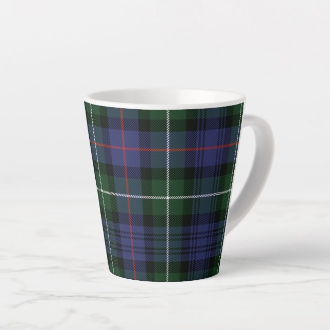 Kariert Rustic MacKenzie Green Black Tartan Milchtasse (Rechte Ecke)