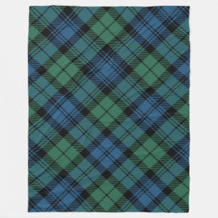 Kariert Rustikal Blue Green Campbell Tartan Fleecedecke