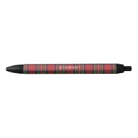 Kariert Rustikales Rot und Grüner Stewart Tartan