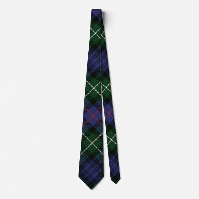 Kariert Rustikales Weihnachtsfest MacKenzie Tartan Krawatte (Vorderseite)