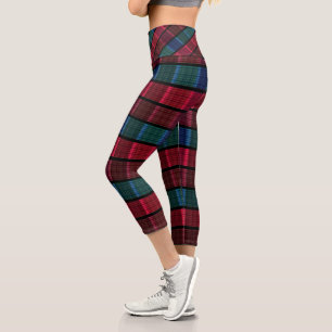 Kariert, schön kariert, bunt kariert, tartan capri leggings