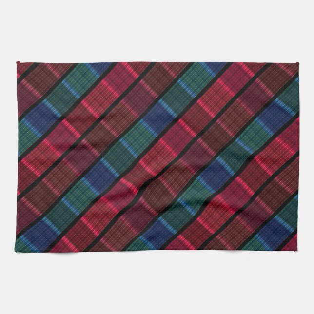 Kariert, schön kariert, bunt kariert, tartan geschirrtuch (Horizontal)