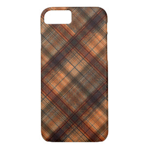 Kariert schottischer Tartan-Orange-Klassiker Case-Mate iPhone Hülle