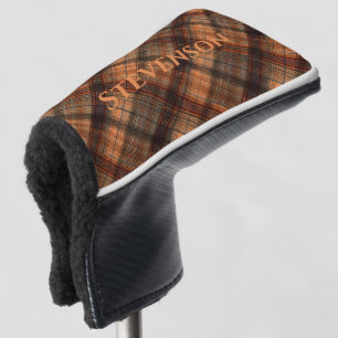 Kariert schottischer Tartan-Orange-Klassiker Golf Headcover