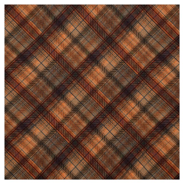 Kariert schottischer Tartan-Orange-Klassiker Stoff (Muster)