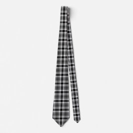 Kariert - Schwarz-weiß - Emo - Neck Tie Krawatte