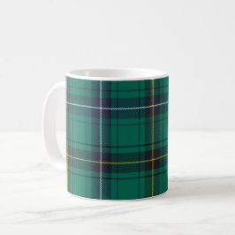 Kariert Scottish Clan Henderson Green Black Karo Kaffeetasse