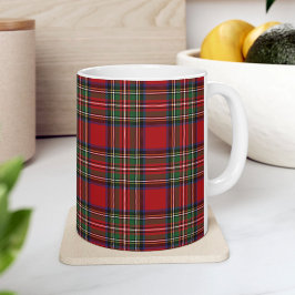Kariert Scottish Clan Stewart Red Green Blue Karo Kaffeetasse