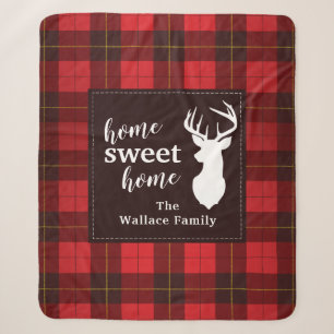 Kariert Sweet Zuhause Wallace Tartan Personalisier Sherpadecke