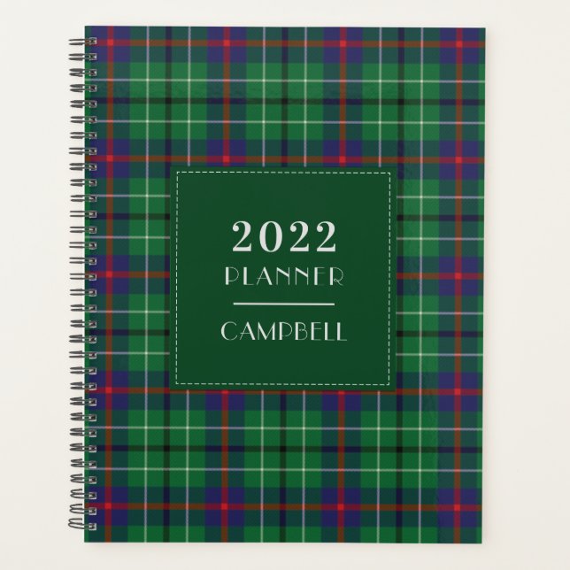 Kariert Tartan 2022 Clan Duncan Checkered Planer (Vorderseite)