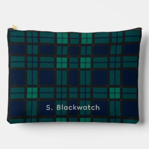 Kariert Tartan Clan Blackwatch Personalisiert Tart Zubehörtasche