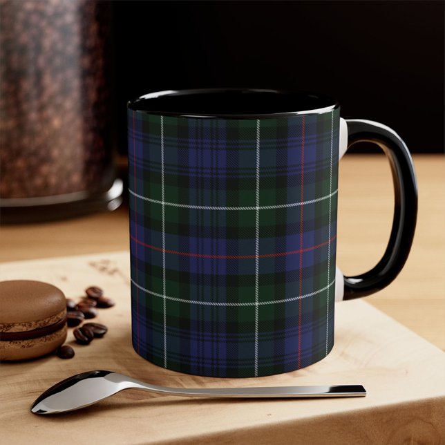 Kariert Tartan Clan MacKenzie Green Black Karo Tasse (Von Creator hochgeladen)