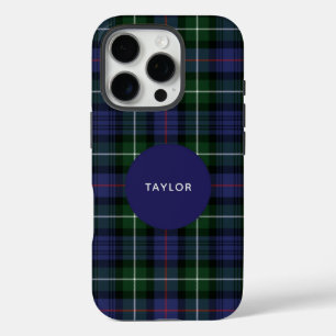 Kariert Tartan Clan MacKenzie Personalisiert iPhone 16 Pro Hülle
