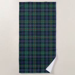 Kariert Tartan Clan Robertson Green Lila Karo Strandtuch