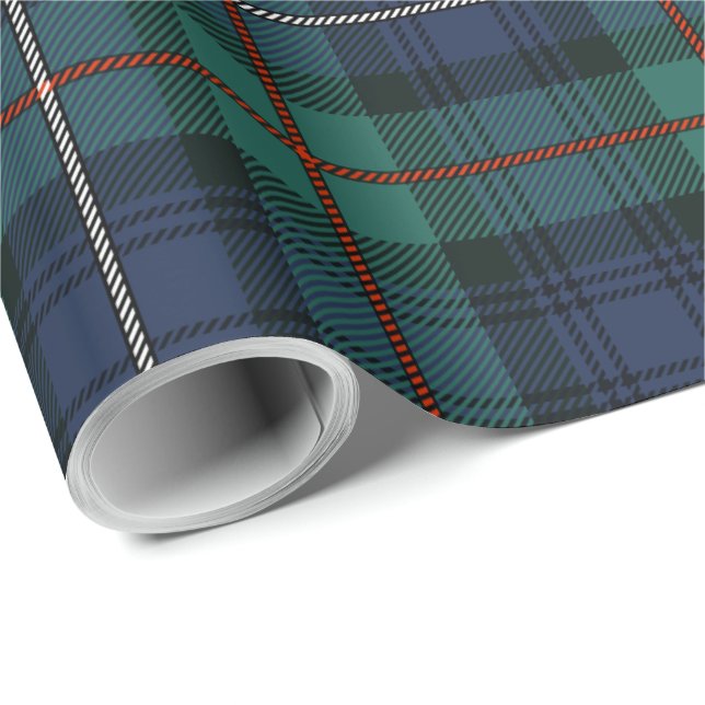 Kariert Tartan Clan Robertson Rustikaler Karo Geschenkpapier (Rolleneckpunkt)