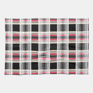 Kariert, tartan handtuch