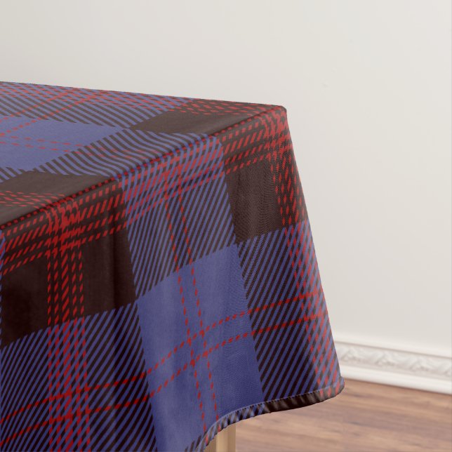 Kariert Tartan Marineblau Rot Tischdecke (Beispiel)