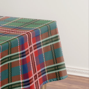 Kariert Tartan Red Green MacCulloch Rustic Tischdecke