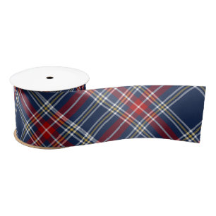Kariert Tartan Satin Ribbon Satinband