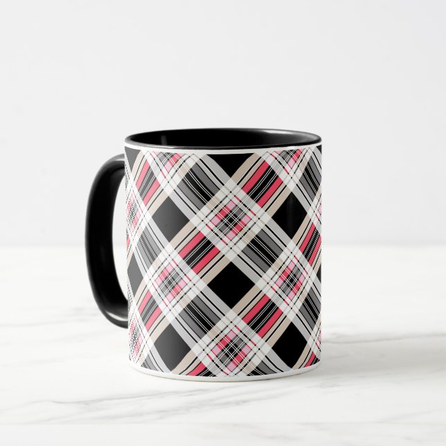 Kariert Tasse (Vorderseite Links)