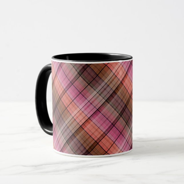 Kariert Tasse (Vorderseite Links)