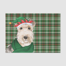 Kariert und Lakeland Terrier Dog Weihnachten Seidenpapier
