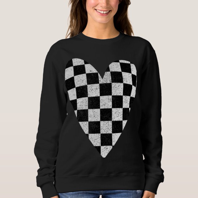 Kariert Valentine di España Sweatshirt (Vorderseite)