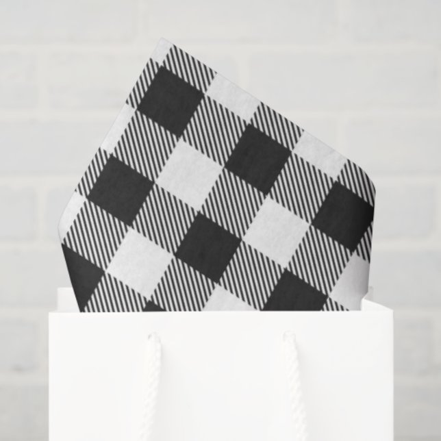 Kariert Weihnachten Holly Ho! Ho! Ho! Holiday Chee Seidenpapier (Geschenktüte)