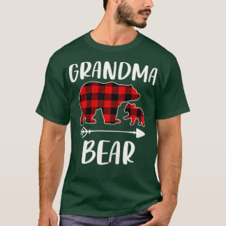 Karierte Bärenreife Familienoutfit, lustiges Oma T-Shirt