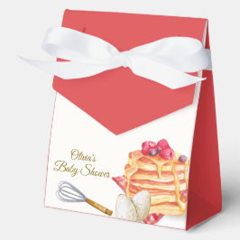 Karierte Berry Pancake Egg Whisk Brunch Babydusche Geschenkschachtel