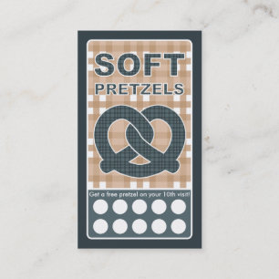 karierte Brezel Treuekarte