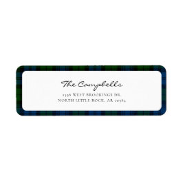 Karierte Campbell Military Tartan Rücksendeadresse
